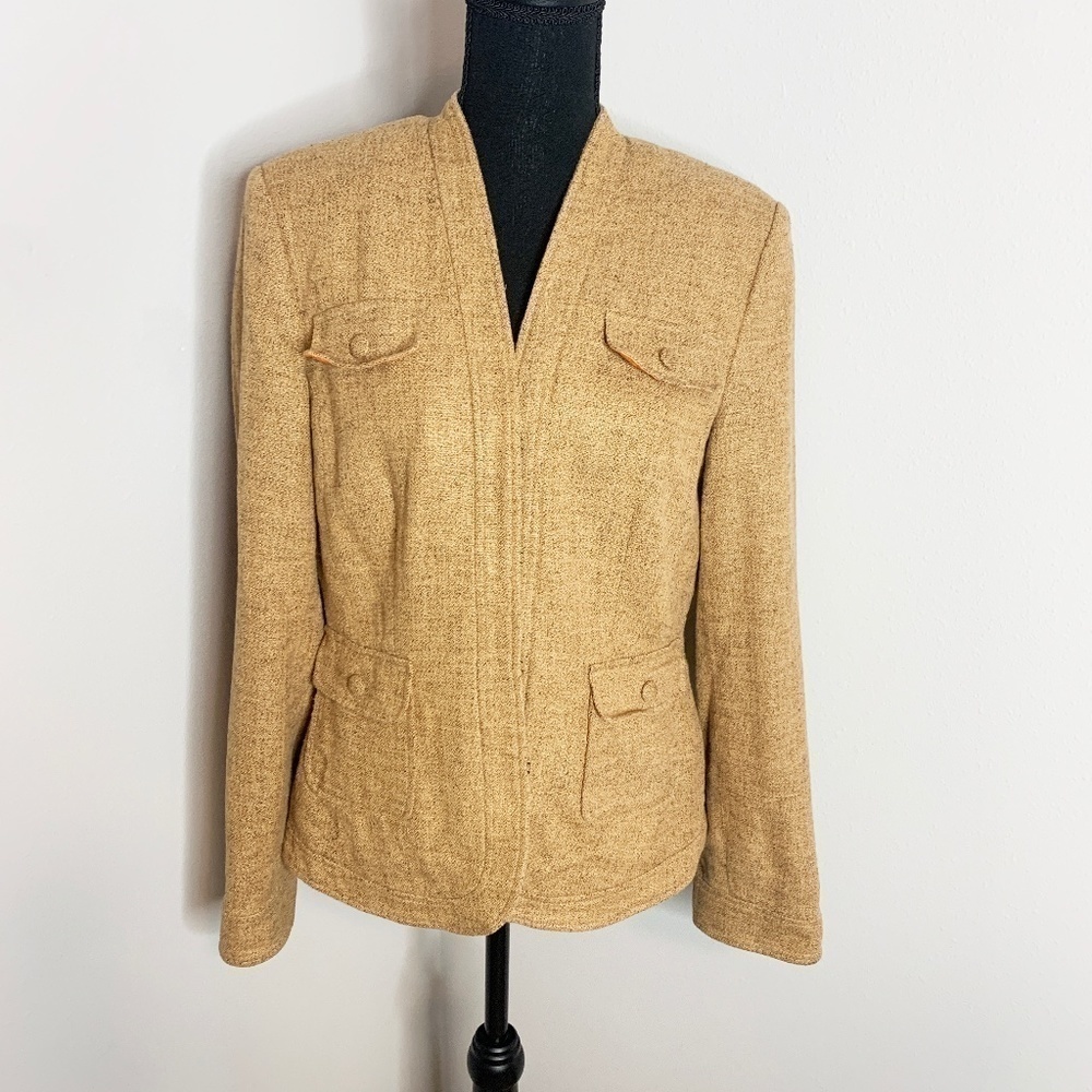 Valerie Stevens Tan Women's Jacket/Blazer